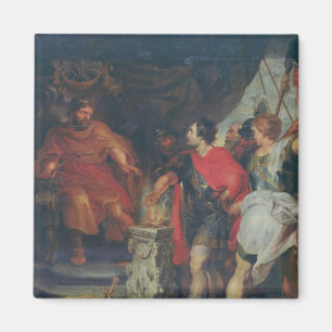 Imán Mucius Scaevola antes Lars Porsena, c.1618-20