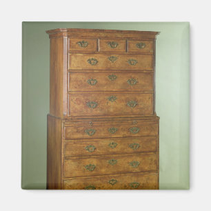 Imán Mueble con cajones de la nuez de la reina Anne,