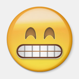 Imán Mueca de la cara con emoji sonriente de los ojos