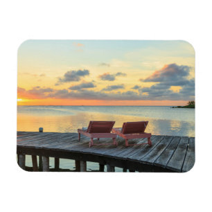 Imán Muelle con vista al océano, Belice