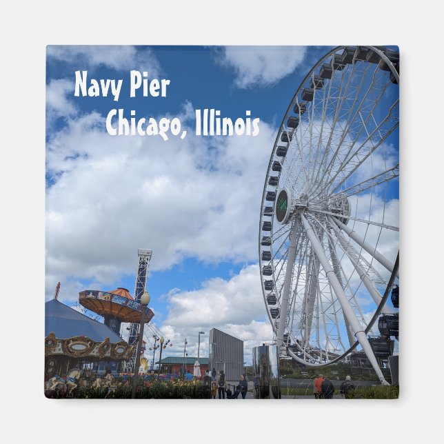 Imán Muelle de la Marina - Chicago Illinois (Frente)