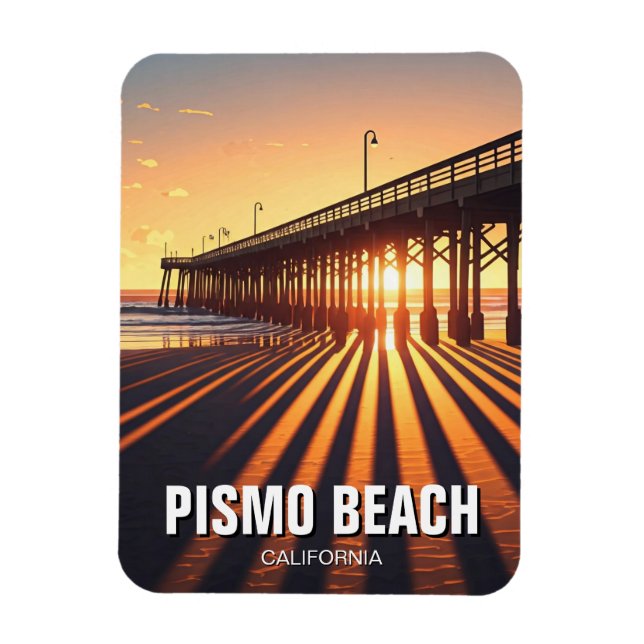 Imán Muelle de Pismo Beach California (Vertical)