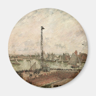 Imán Muelle del Piloto, Le Havre, Brumoso de Camille Pi