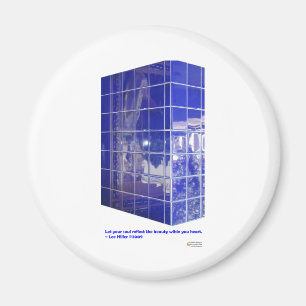 Imán Muelles calientes, Tile azul de CA Tile Reflection