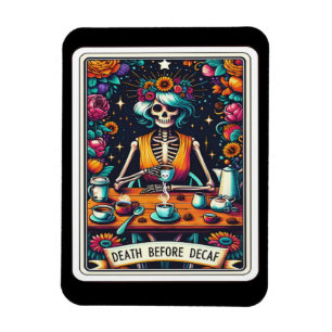 Imán Muerte antes de la colección de tarjetas Tarot Dec