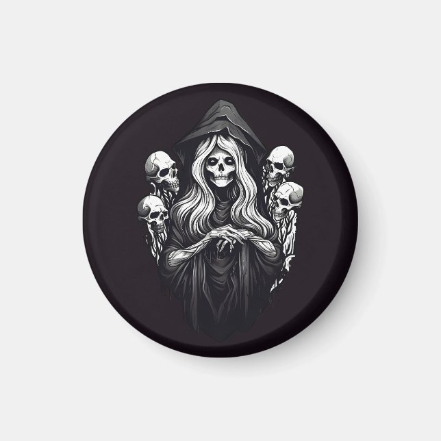 Imán Muerte con cráneo (Frente)