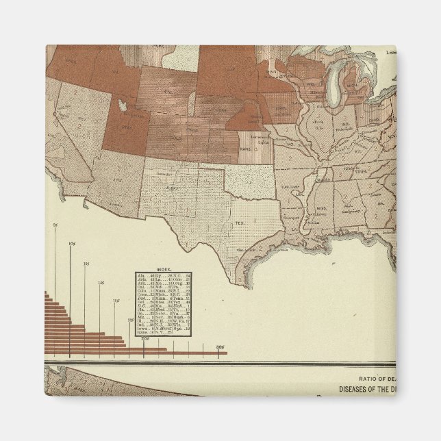 Imán Muertes, difteria, sistema digestivo (Frente)
