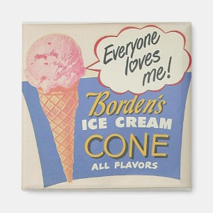 Imán muestra antigua del helado