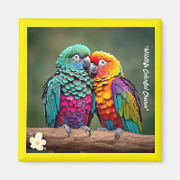 "Muestra de fotografía de loro"