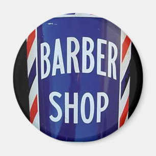Imán Muestra de la barbería del vintage