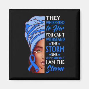 Imán Mujer Afro Yo Soy La Tormenta Hidrorcéfalo Concien