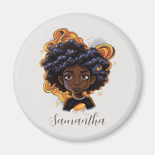 Imán Mujer afroamericana - Morro