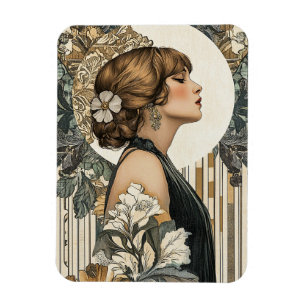 Imán Mujer Art Nouveau