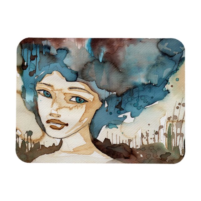 Imán Mujer azul (Horizontal)
