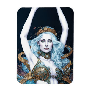 Imán Mujer Bailando Steampunk