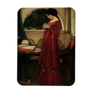 Imán Mujer Bola de Cristal Pintura de Waterhouse