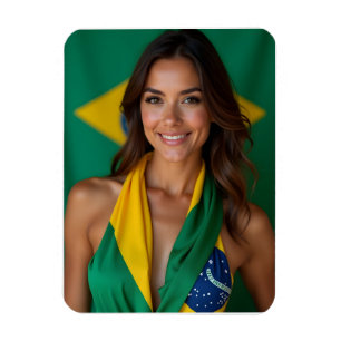 Imán Mujer brasileña hermosa