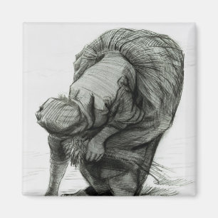 Imán Mujer campesina que espiga, 1885 de Vincent van