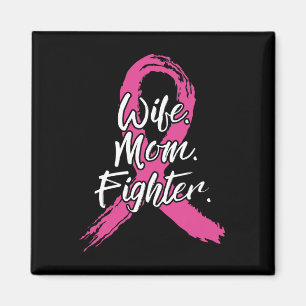 Imán Mujer combatiendo el cáncer de mama Paciente con c