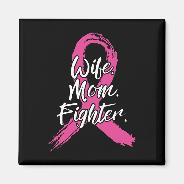 Imán Mujer combatiendo el cáncer de mama Paciente con c (Frente)