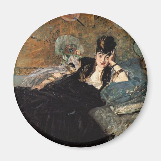 Imán Mujer con fans (Frente)