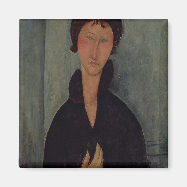 Imán Mujer con ojos azules, c.1918 (Frente)