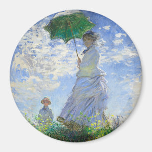 Imán Mujer con Parasol, Madame Monet y su hijo