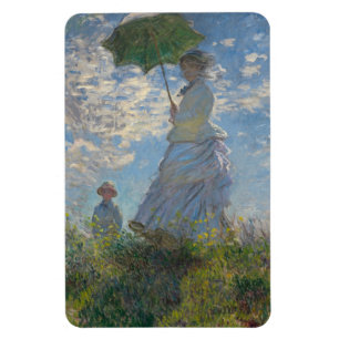 Imán Mujer con parasol - Madame Monet y su hijo