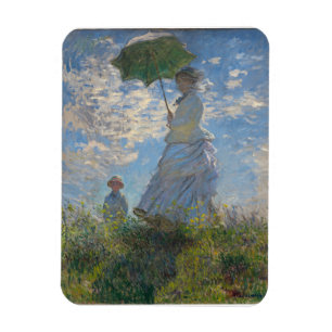 Imán Mujer con parasol Paisaje francés