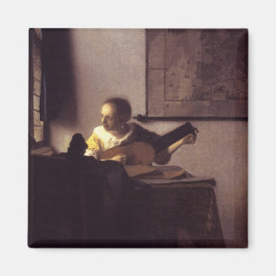 Imán Mujer con un lute