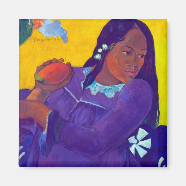 Imán Mujer con un mango, Gauguin (Frente)