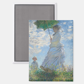 Imán Mujer con un parasol de Claude Monet