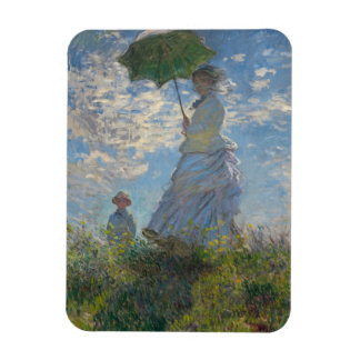 Imán Mujer con un parasol - Madame Monet y su hijo