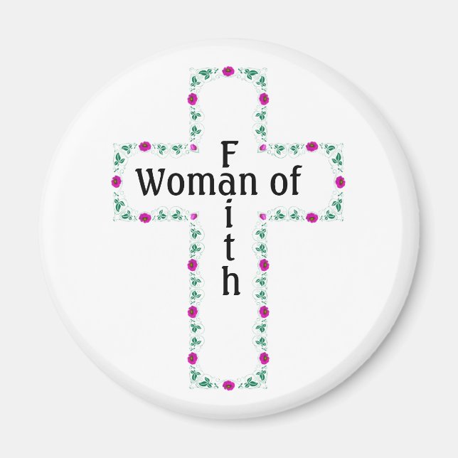 Imán Mujer de fe (Frente)