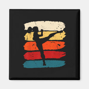 Imán Mujer de kickboxing Kickboxer Karate Boxeo Lucha d