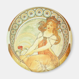 Imán Mujer de las flores