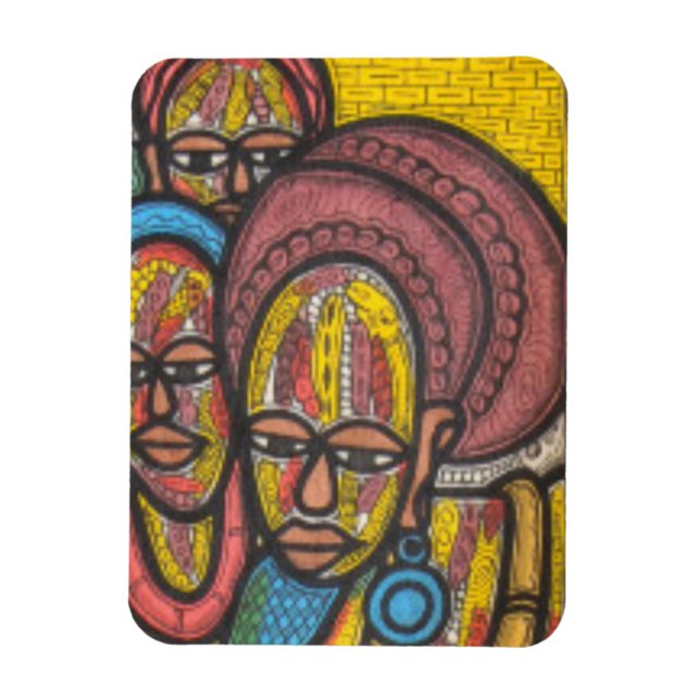 Imán Mujer de mercado (Vertical)