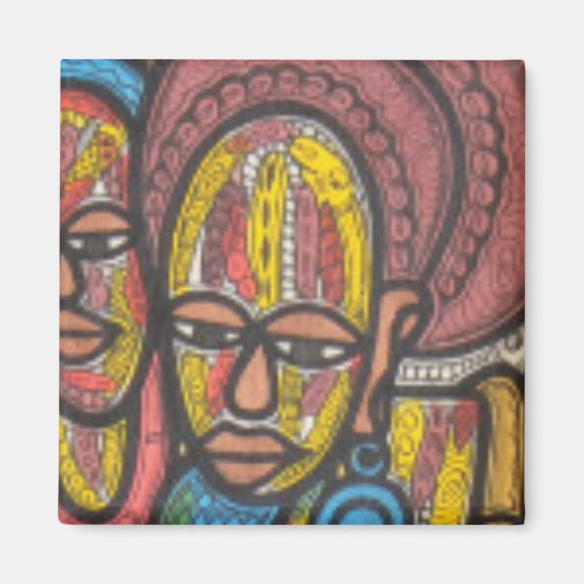 Imán Mujer de mercado (Frente)