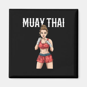 Imán Mujer de Muay Thai - Boxeo y Kickboxing tailandés