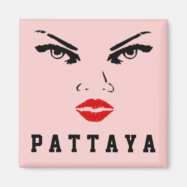 Imán Mujer de Pattaya, Tailandia (Frente)