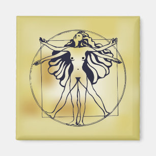 Imán Mujer de Vitruvian