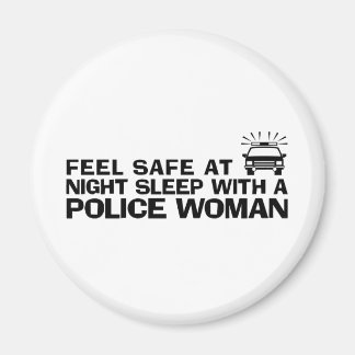 Imán Mujer divertida de la policía