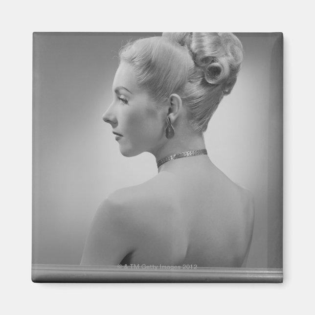 Imán Mujer Elegante (Frente)