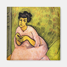 Imán Mujer en arte rosa (mujer elegante) (retrato femen