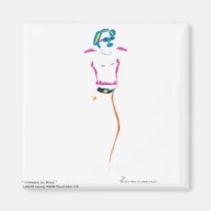 Imán Mujer en Bblue