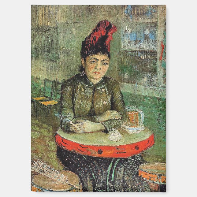 Imán Mujer en el Cafe Tambourin, (Anverso)