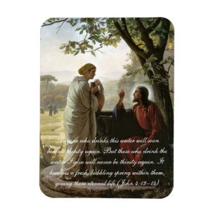 Imán Mujer en el pozo, religiosa