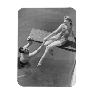 Imán Mujer en el tablero de salto