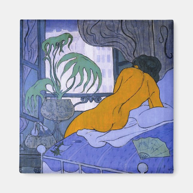 Imán Mujer en la habitación azul (de Paul Ranson) (Frente)