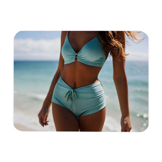 Imán Mujer en la playa (Horizontal)